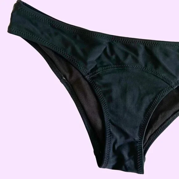 Shekini Black Bikini Swimsuit Bottom - Picture 3 of 4